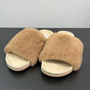 Jenni Kayne Fuzzy Tan Sandals